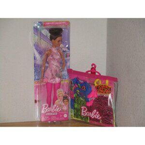 Barbie Figure Skater With Set of 2 Outfits Dress Pants Wholesale Lot of 2 New